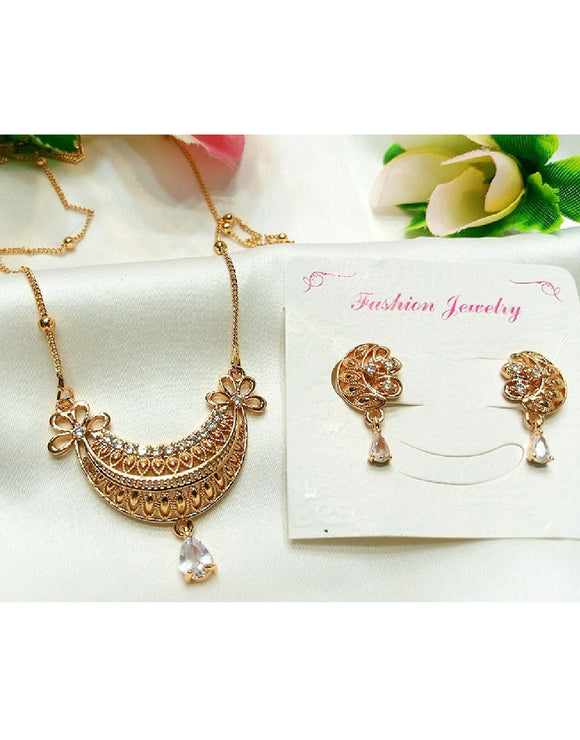 Elegant Gold Plated Jewelry Set for Women (DZ16391)