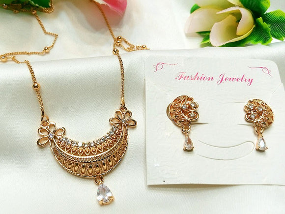 Elegant Gold Plated Jewelry Set for Women (DZ16391)