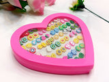 36 Pairs Mixed Color Cute Animal & Fruit Love Heart Stud Earrings Set for Girls (DZ16418)