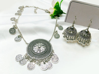 Ethnic Turkish Mala & Jhumka Set (DZ16424)