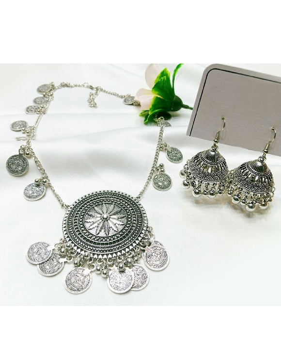 Ethnic Turkish Mala & Jhumka Set (DZ16424)