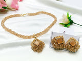 Elegant Mala Necklace Set with Earrings (DZ16442)