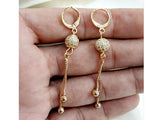 Elegant Golden Ball Shaped Earrings (DZ16455)