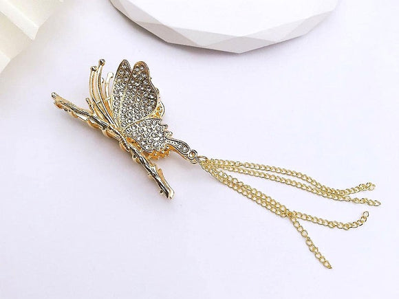 Trendy Butterfly Shape Golden Hair Catcher (DZ16470)