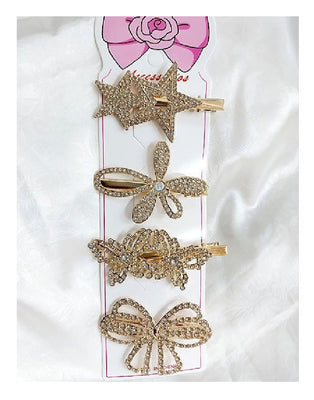 Pack of 4 Beautiful Hair Clips for Girls (DZ16476)
