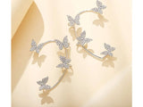 Pair of Delicate Butterfly Ear Cuffs (DZ16485)