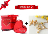 Combo of Heart Shape Necklace Set & Mutual Love Perfume for Her (DZ16516)