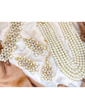 Heavy Bridal Mala Set with Choker, Earrings and Tikka (DZ16518)