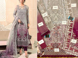 Luxury Handwork Heavy Embroidered Organza Party Wear Dress (DZ16522)