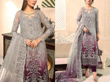 Luxury Handwork Heavy Embroidered Organza Party Wear Dress (DZ16522)