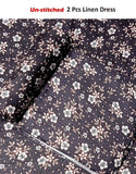 Digital All-Over Print 2-Piece Linen Dress (DZ16525)