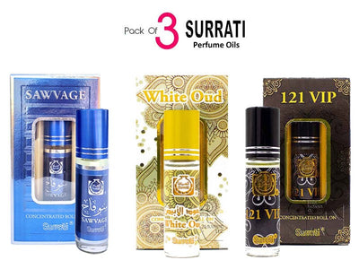 Pack of 3 Surrati Perfumes Oils (DZ16528)