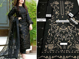 Luxury Embroidered Linen Dress 2023 with Bamber Chiffon Dupatta (DZ16530)
