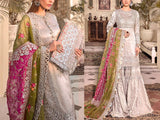 Luxury Heavy Embroidered Organza Wedding Dress 2023 (DZ16538)