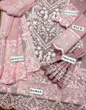 Heavy Embroidered Fancy Chiffon Wedding Dress (DZ16542)