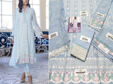 Heavy Embroidered Formal Chiffon Party Dress 2023 (DZ16544)