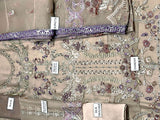 Handwork Heavy Embroidered Organza Party Wear Dress (DZ16552)