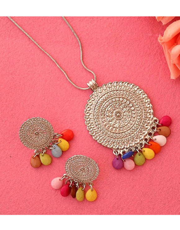 Antique Finish Fashion Jewellery Set (DZ16582)