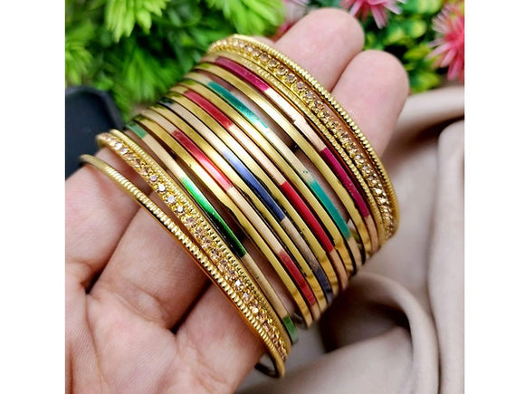 Antique Style Indian Bangle Set (DZ16583)