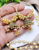 Indian Long Mala with Antique Jhumkis (DZ16587)