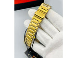Original Cassray Men's Stainless Steel Chain Watch - Golden (DZ16600)