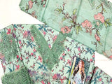Digital Print Embroidered Lawn Dress with Digital Print Silk Dupatta (DZ16601)