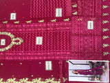 Luxury Heavy Embroidered Chiffon Wedding Dress 2024 (DZ16602)