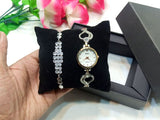Elegant Bracelet & Watch Gift Set with Gift Box (DZ16605)
