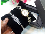 Elegant Bracelet & Watch Gift Set with Gift Box (DZ16605)