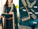 Heavy Embroidered Formal Chiffon Wedding Dress 2023 (DZ16607)