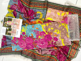 Digital All-Over Print Cambric Cotton Dress with Diamond Dupatta (DZ16613)