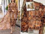 Digital All-Over Print Cambric Cotton Dress with Diamond Dupatta (DZ16614)