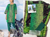 Digital All-Over Print Cambric Cotton Suit with Diamond Dupatta (DZ16615)