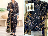 Digital All-Over Print Cambric Cotton Dress with Diamond Dupatta (DZ16616)