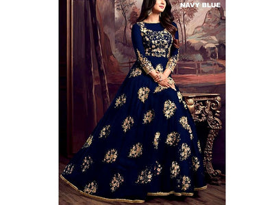 Readymade 2-Piece Embroidered Organza Maxi Dress (DZ16633)