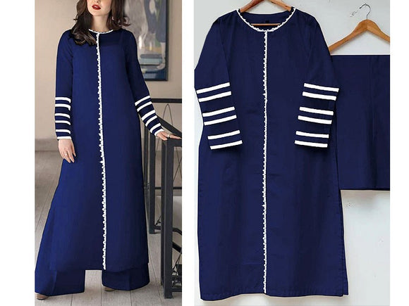 Readymade 2-Piece Cotton Dress for Girls (DZ16643)