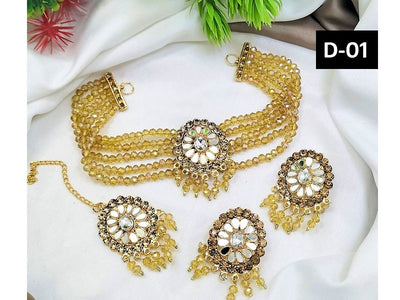 Indian Farshiya Choker Set with Tika (DZ16666)