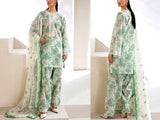 Digital Print Embroidered Swiss Lawn Dress 2023 (DZ16712)