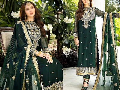 Chiffon wedding dresses clearance pakistani