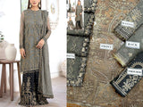 Luxury Heavy Embroidered Net Wedding Dress with Emb. Silk Trouser (DZ16750)