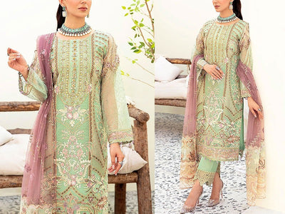 Luxury Handwork Heavy Embroidered Organza Wedding Dress 2023 (DZ16816)