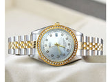 Elegant Datejust Dial Two-Tone Ladies Watch (DZ16838)