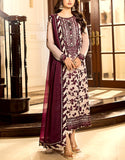 Luxury Embroidered Chiffon Wedding Dress 2024 (DZ16853)