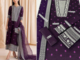 Heavy Embroidered Lawn Suit 2024 with Bamber Chiffon Dupatta (DZ16876)