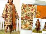 Digital All-Over Floral Print Lawn Dress with Lawn Dupatta (DZ16881)