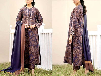 Digital All-Over Floral Print Lawn Suit with Lawn Dupatta (DZ16886)