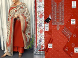 Sequins Embroidered Lawn Suit with Diamond Lawn Dupatta (DZ16905)