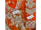 Luxury Handwork Heavy Embroidered Net Bridal Maxi Dress (DZ16909)