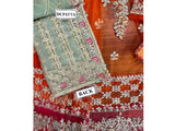 Luxury Handwork Heavy Embroidered Net Bridal Maxi Dress (DZ16909)