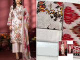 Digital All-Over Floral Print Lawn Suit with Lawn Dupatta (DZ16926)